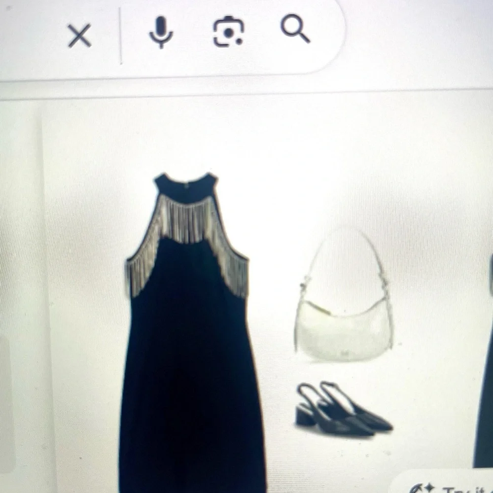 Michael Kors Black Dress‎ with Rhinestones